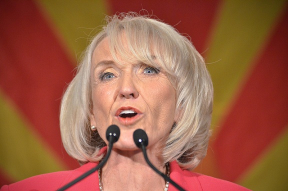 Sore Loser, Jan Brewer, Continues Anti-Immigrant Crusade
